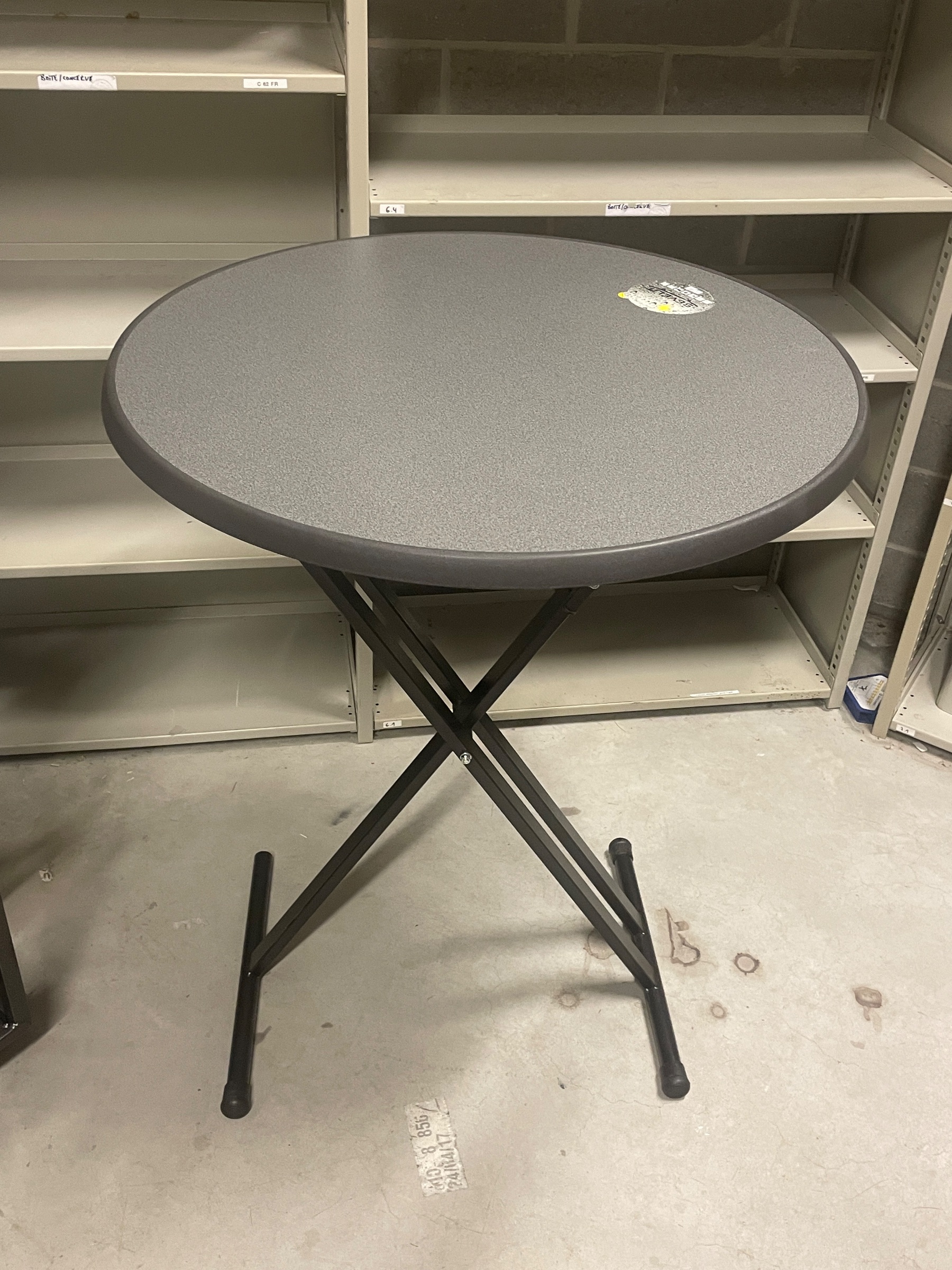 85cm Gray Metal High Table product image 1