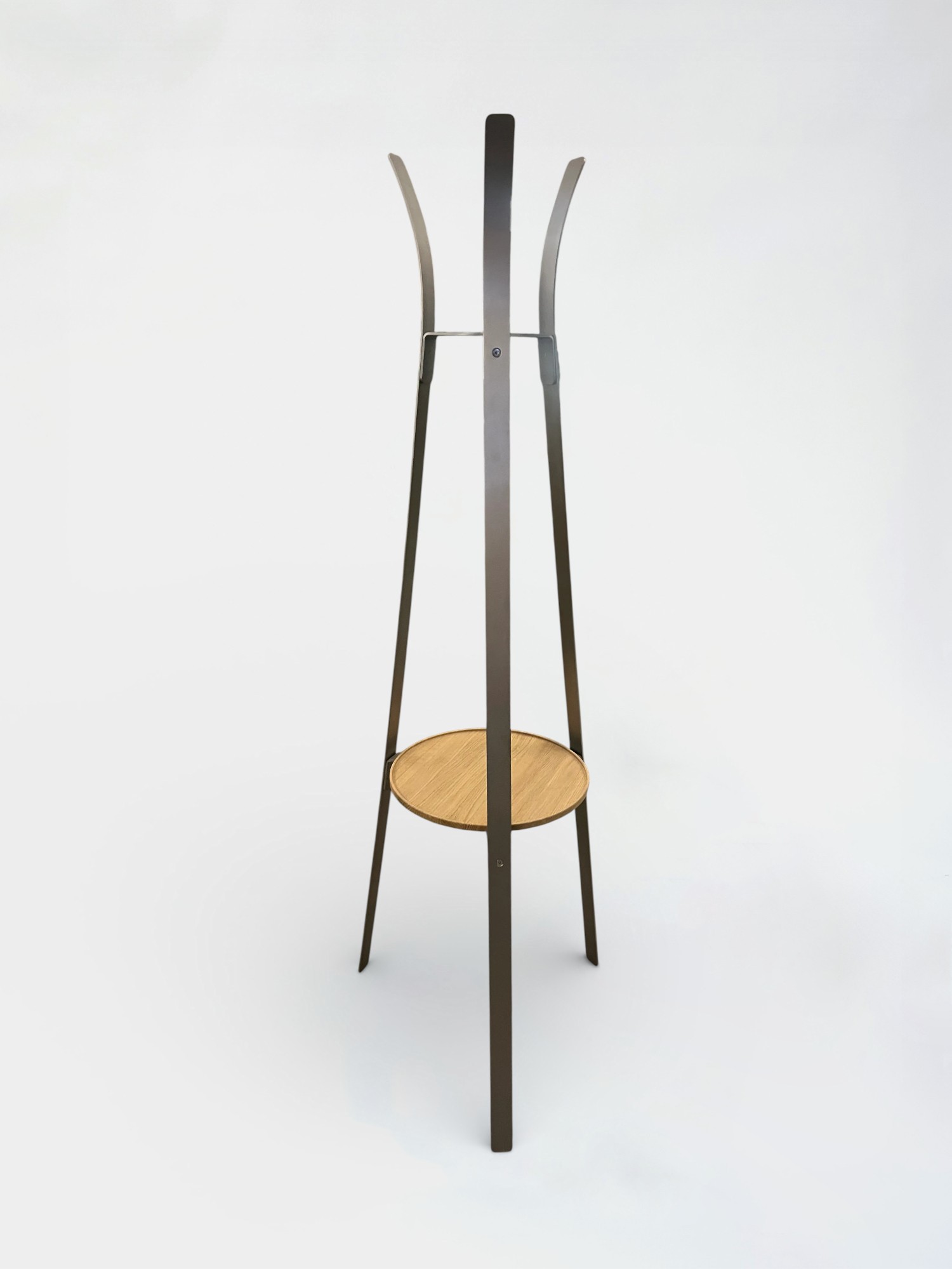 Porte-manteau CRUSO en métal brossé avec porte-clés product image 1